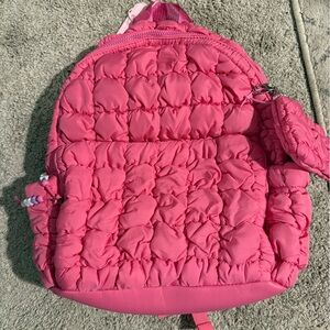 Omg Pink Quilted Backpack